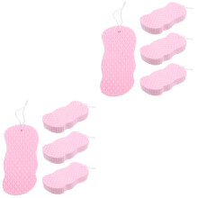 8Pcs Skin-Friendly Violet Baby Shower Sponges for Kids Cleaning