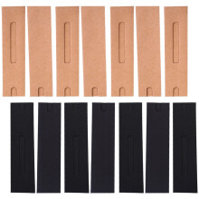 120Pcs Kraft Paper Pen Sleeves with Window Assorted Colors Pen Storage