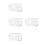 4Pièces Règles De Geométriques PVC Transparent Pour Étudiants 1