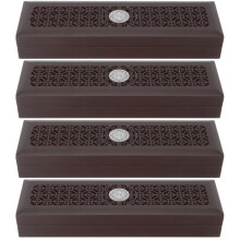 4Pièces Étui Voyage Harmonicas Noir Compact Et Sûr Pour Usage Maison