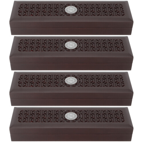 4Pièces Étui Voyage Harmonicas Noir Compact Et Sûr Pour Usage Maison
