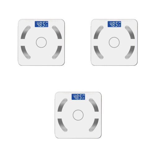 3Pièces Pèse-Poids Électroniques Blancs Affichage LCD