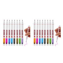 16Pièces Feutres Pailletés Plastique Métalliques Multiusage Colorés