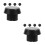 10Pcs ABS Pool Cue End Caps Sleek Design Durable Cue Plug Accessories 7