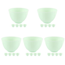 25Pièces Bols Silicone Vert Usage Cosmétique Outils De Salon