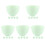 25Pièces Bols Silicone Vert Usage Cosmétique Outils De Salon 1