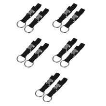 10Pcs High-Strength Black Travel Luggage Straps for Suitcase Bags