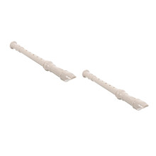 2Sets Portable White Resin Clarinet for Kids Beginner Practice
