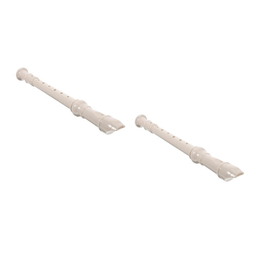 2Sets Portable White Resin Clarinet for Kids Beginner Practice