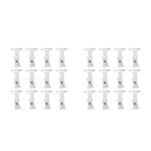 24Pièces Clips Professionnels Pour Aquarium Ventouse Transparent Ps