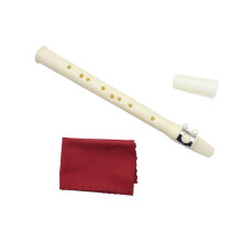 1Set White Mini Saxophone Instrument ABS Resin Portable for Beginners