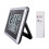 1Set Multi-Function Silver Alarm Clock ABS Indoor Thermometer Digital 1