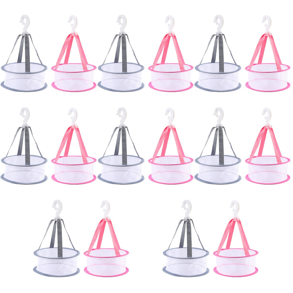 Ohphcall 16Pcs Powder Puff Drying Nets And Brush Hangers Safe Assorted