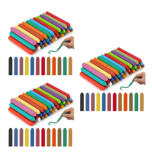 144Pièces Craies Solubles Multicolores Pour Tableau Et