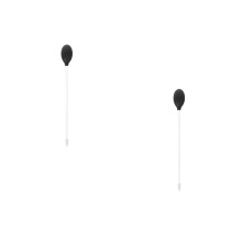 2Pcs Black Fish Tank Tool Durable Acrylic Coral Feeder for Home Use