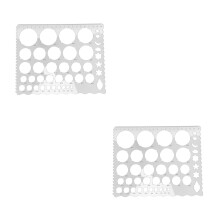 2Pièces Règles Quilling Géométriques Transparentes Pour Loisirs