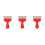3Pièces Outils Papier Peint Acier Inox Rouge 5