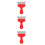3Pièces Outils Papier Peint Acier Inox Rouge 8