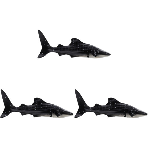 3Pièces Jouets Modèles Requins Baleines Pour Apprentissage