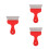 3Pièces Outils Papier Peint Acier Inox Rouge 9