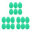 18Pcs Portable Green Plastic Shaker Eggs Kids Percussion Learning Toy 5