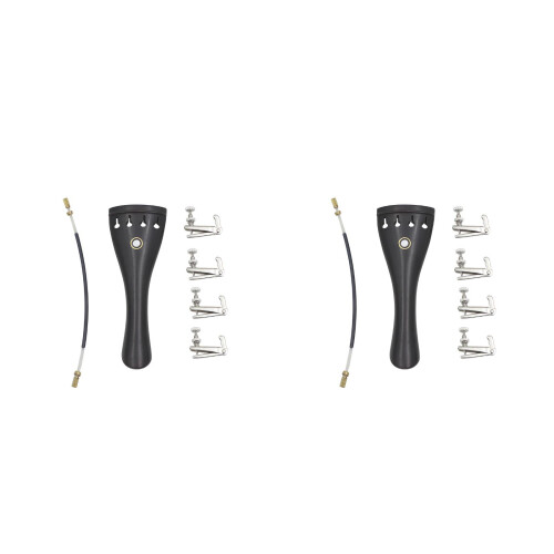2Ensembles Accessoires Violon En Bois D’ébène Noir Soignée