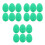 18Pcs Portable Green Plastic Shaker Eggs Kids Percussion Learning Toy 7