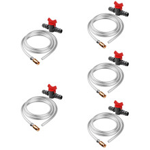 5Pièces Tuyau Siphon Huile Eau En Cuivre PVC Transparent