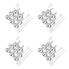 4Sets Small Silver Funnels for Filling Perfume Bottles and Liquids
