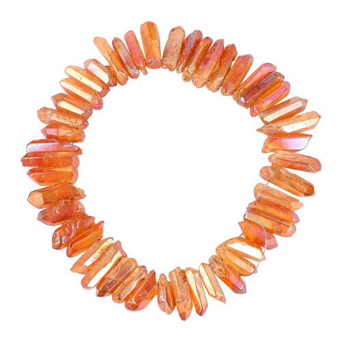 2Ensembles Ensemble Cristal DIY Accessoires Pierres Orange 1