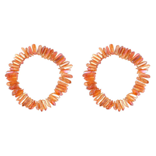 2Ensembles Ensemble Cristal DIY Accessoires Pierres Orange 2