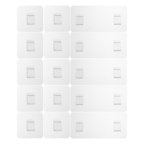24Pcs No Drilling Acrylic Shower Shelf Replacement Hooks for Home Use