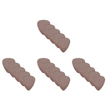 20Pcs Practical Wooden Guitar Plectrums Coffee Color Guitar Supply Set
