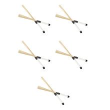 5Paires Balais Percussion Bois Pour Débutants Et Professionnels