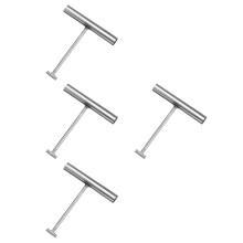 4Pièces Crochet D'acier Inox Pour Cadres D'égout Argenté Polyvalent
