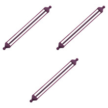 3Pièces Porte- Violet Pour Tricot Crochet Design Sécurisé
