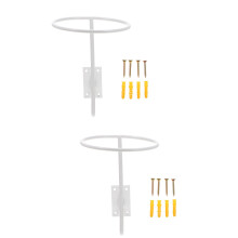 2Pièces Support Casque Mural En Acier Carboné
