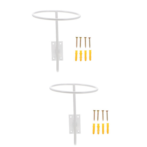 2Pièces Support Casque Mural En Acier Carboné
