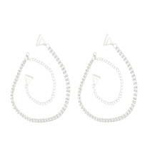 Raindrops Silver Rhinestone Bra Straps For Women 1 Pair