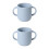2Pcs Baby Transition Cups Blue Soft Silicone Toddler Drinking Trainer 1