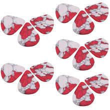 15Pcs Multi Color Durable Guitar Picks Bass Plectrums Fingertip Guards