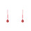 2Pièces Pendentifs Artisanales En Rouge, Decor DIY 4