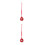 2Pièces Pendentifs Artisanales En Rouge, Decor DIY 9