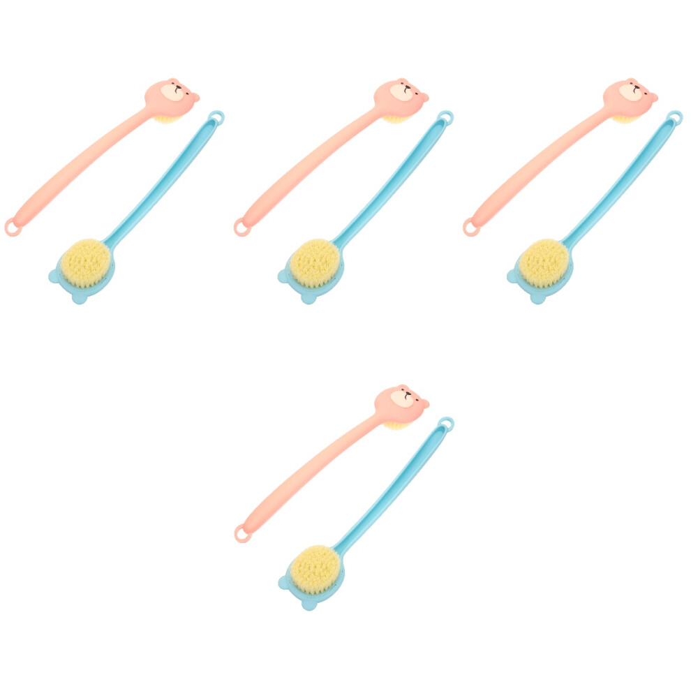 Iplusmile 8Pcs Assorted Scrubber Long Handle Bath Brush For Shower