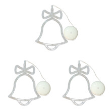 3Pcs LED Hanging Window Lights for Christmas Indoor Battery Operated