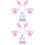 2Sets White Bunny Ears Headband Easter Costume Accessories Cosplay Kit 4