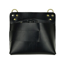 2Pcs Black Tools Bag with Scissor Organizer for Hair Salon Daily Use