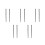 10Pcs Black Metal Double Hole Needles for Durable Hand Sewing 5