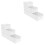 6Pcs White Bamboo Cutlery Storage Box Tableware Stackable Organizer 1
