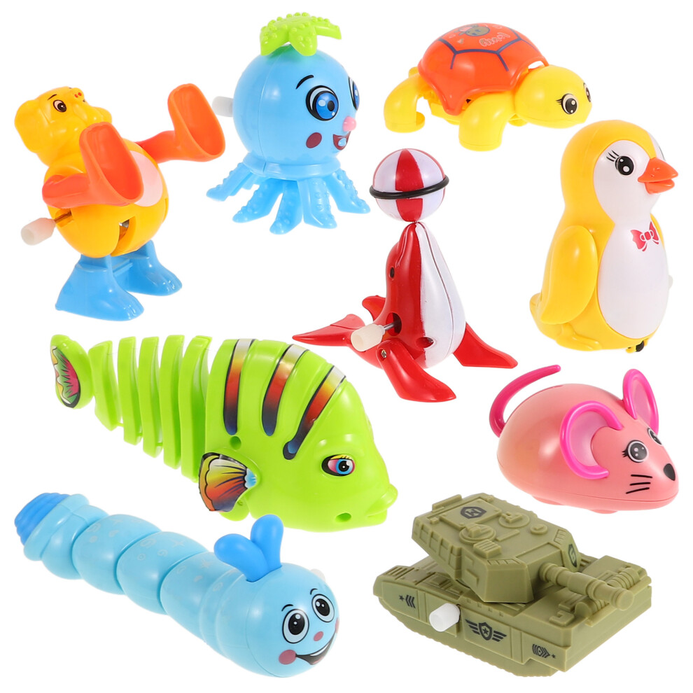 Inoomp 18Pcs Funny Wind Up Toys For Kids Assorted Color Animal Clockwork Toys
